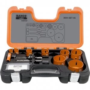 image of Bahco 14 Piece Professional Hole Saw Set Metric