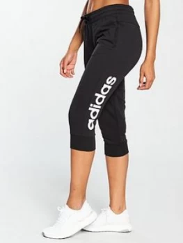 Image of adidas Linear 3/4 Pant - Black, Size 2XL, Women