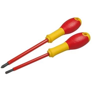 Image of Stanley Tools FatMax Insulated Borneo Phillips Screwdriver 2 Piece