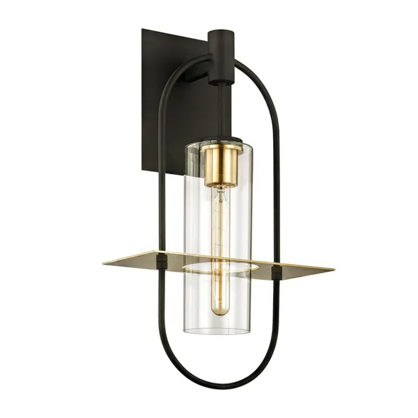 Image of Lanterne de jardin Smyth Fer,laiton travaillees a la main Bronze fonce,laiton brosse ampoules 55,9cm