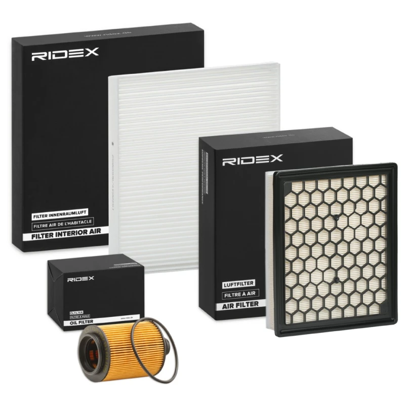 Image of RIDEX 4055F20316 Filter Set with gaskets/seals, with pre-filter Filter Set (4055)