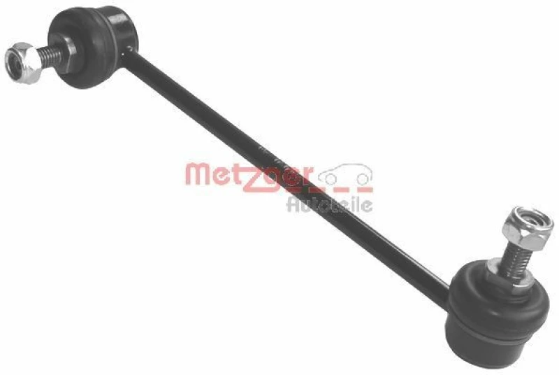 Image of METZGER 53043111 Anti-roll bar link COMPETENCE KIT, outer, with nuts Link Stabiliser (3229)
