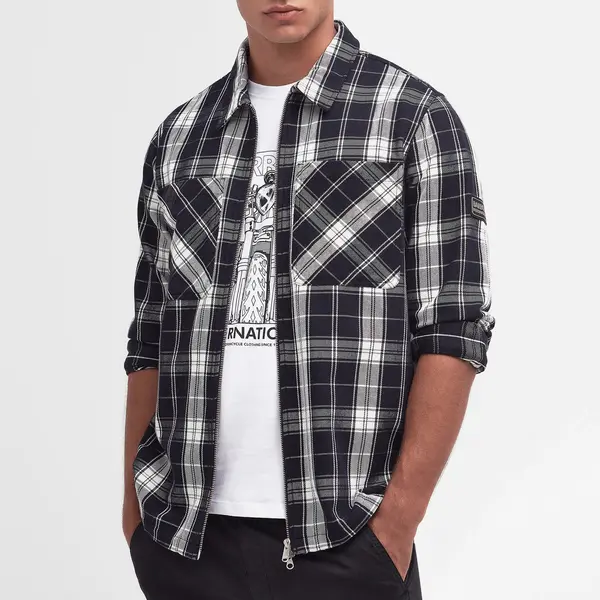 Image of Barbour International Diode Cotton Overshirt - XXL