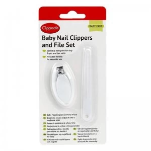 image of Clippasafe Baby Nail Clippers & File Set