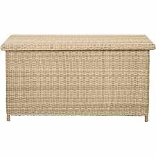 image of Royalcraft Wentworth Rattan Storage Box including Gas Lift Top Synthetic Rattan