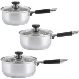 image of Viners Everyday Sauce Pan Set 3 Piece