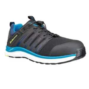 image of Albatros Mens AER55 Impulse Safety Trainers (10.5 UK) (Black/Petrol Blue/White)