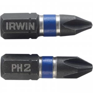 Image of Irwin Impact Phillips Screwdriver Bit PH2 25mm Pack of 20