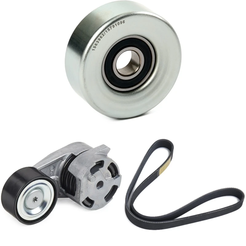 Image of RIDEX 542R1259 V-ribbed belt set Check alternator freewheel clutch & replace if necessary V-Ribbed Belt Set (542)
