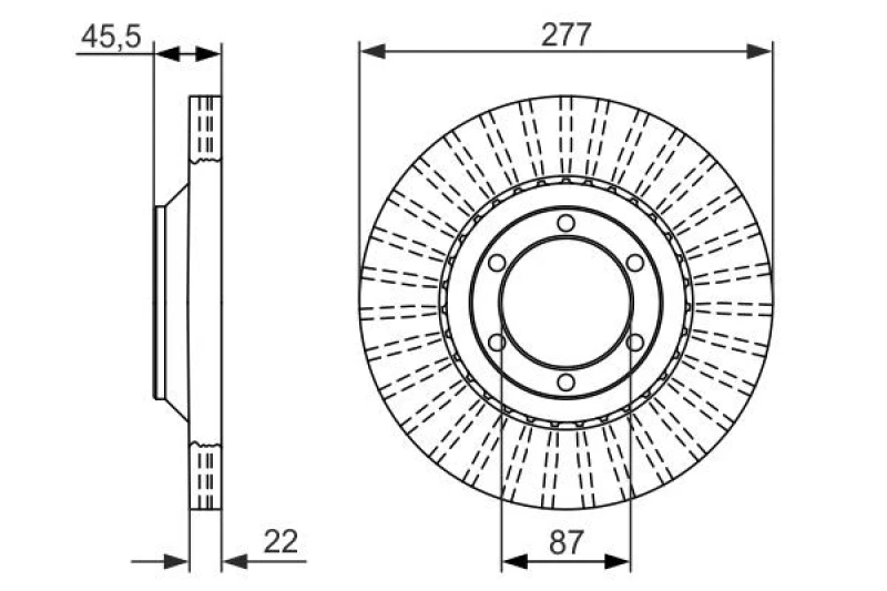 Image of Bosch 0 986 479 702 Brake disc Vented, Oiled Brake Disc (82)