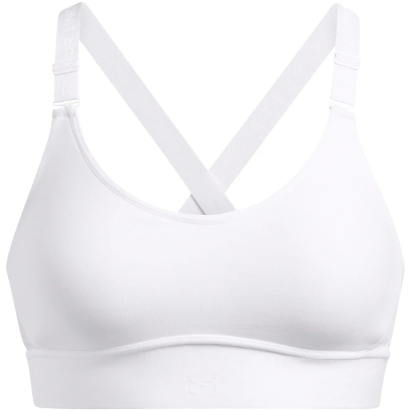 Image of Under Armour Womens Infinity Medium Impact Sports Bra White female 10 (S)
