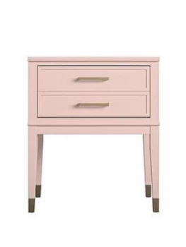 image of Cosmoliving Westerleigh Side Table- Pink/Gold