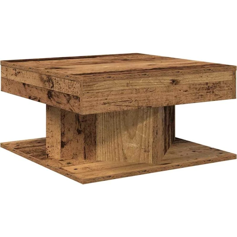 Image of VIDAXL Coffee Table Old Wood 55x55x30cm Engineered Wood Vidaxl 8721158439857
