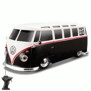 image of Maisto 1:24 Remote Control Volkswagen Samba Van - Black