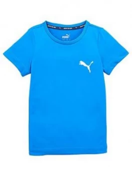 Puma Puma Active T-Shirt, Blue, Size 13-14 Years