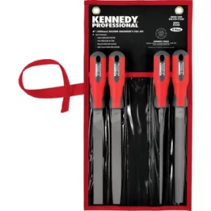 Image of 200MM (8'') 4 Piece Second Cut Engineers File Set with Handles
