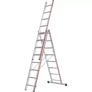 image of Hymer 404724 Red Line Combination Ladder 3 x 8 Tread