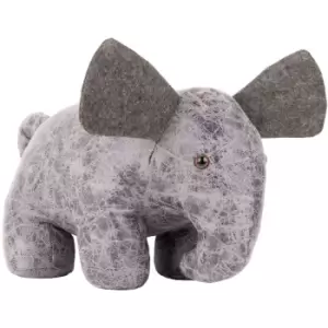 Ernest Elephant Heavy Weight Door Stop, Sand, Grey - Paoletti