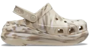 image of Crocs Crush Marbled Clogs Unisex Bone / Multi W4/M3