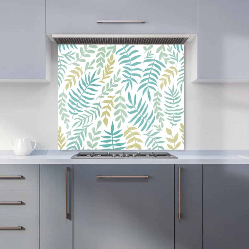 Image of Warren Reed - Designer Positive Mind, Vibes, Life Kitchen Splashback in Green Size: 600mm x 750mm Green Unisex 600mm x 750mm