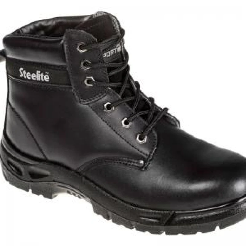 Image of Portwest Steelite S3 Safety Boots FW03BKR37 Colour: Black