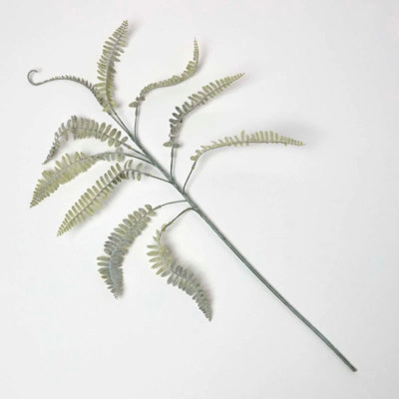 Image of Homescapes Artificial Royal Fern Branch, 80cm Green