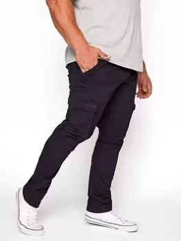 Image of BadRhino Essential Cargo Trousers - Navy, Size 56, Inside Leg 32, Men