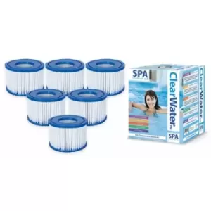 Lay-Z-Spa Starter Kit - 6 Filters, Chlorine, PH+ & PH-, Foam Remover & 25 Dip Test Strips - Bestway