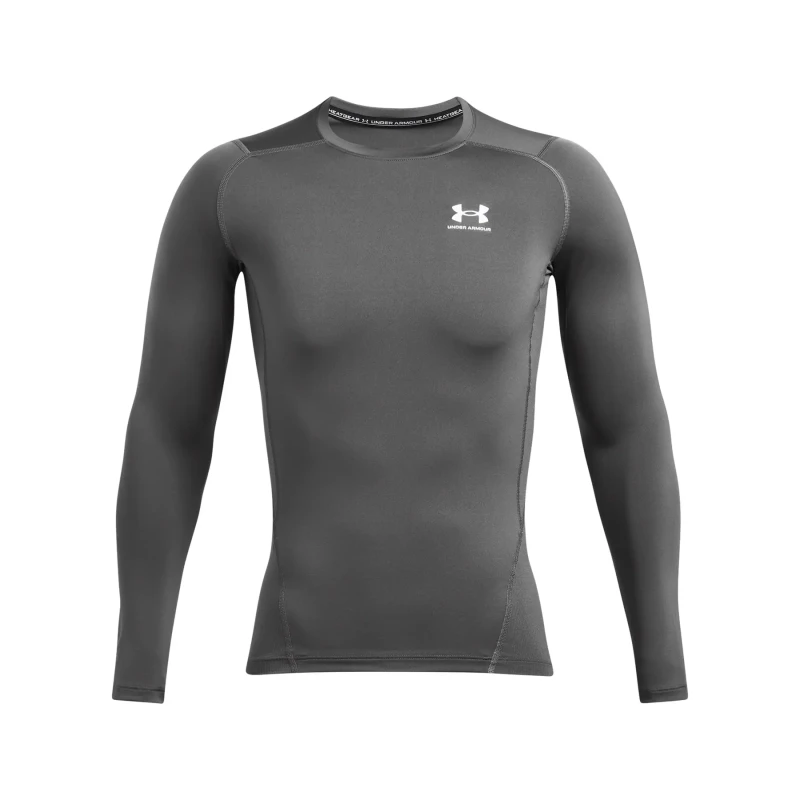 Image of Under Armour Armour HeatGear Long Sleeve Mens Baselayer Tops S Grey 42726125350