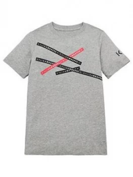 Image of Nike Junior Km Player Edition Tee - Grey
