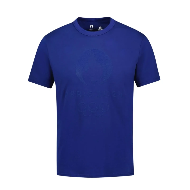 Image of T-Shirt Le Coq Sportif Graphic Paris 2024 No. 1 Bleu Unisex M