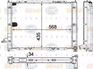 Radiator Heat Exchanger 8MK376713-634 by BEHR