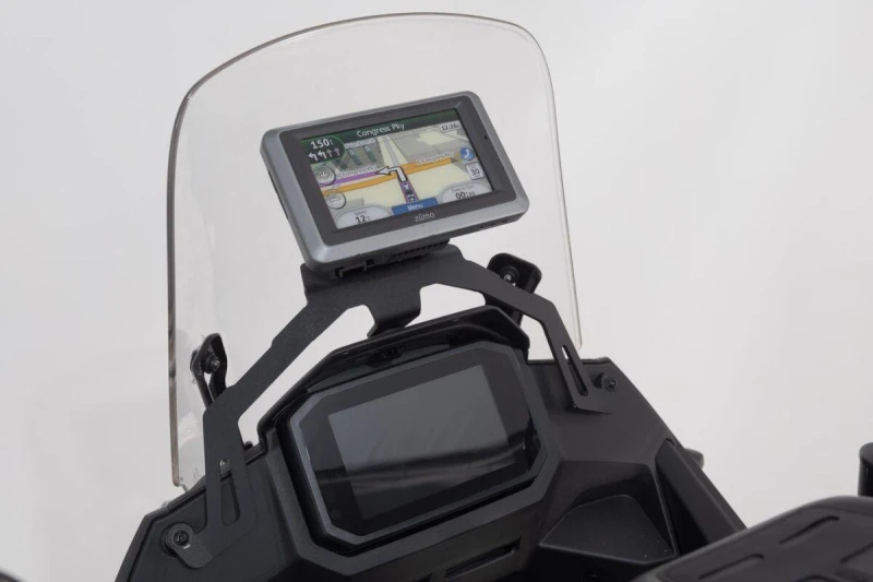 Image of GPS.01.070.10000/B - GPS.01.070.10000/B - SW Motech GPS Mount For Cockpit - Honda XL 750 2023-2024 - Black GPS.01.070.10000/B