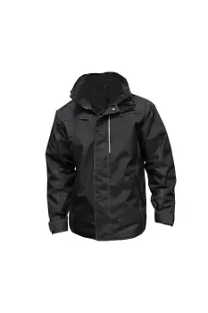 Image of Waterproof Denim Textured Rugged Jacket