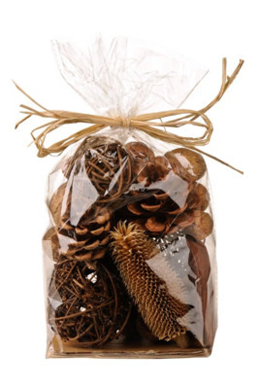 Image of Interiors by Premier Vanilla Scented Mix Pot Pourri 200g Brown