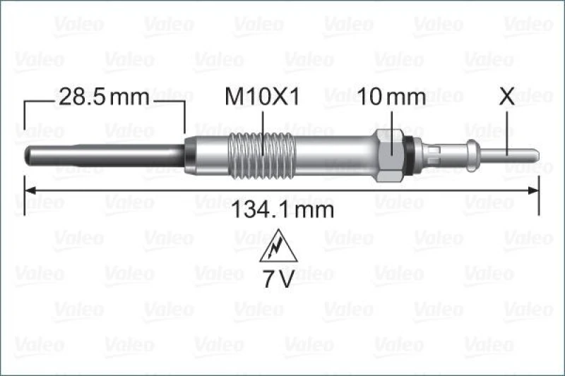Image of Glow plug VALEO 345250