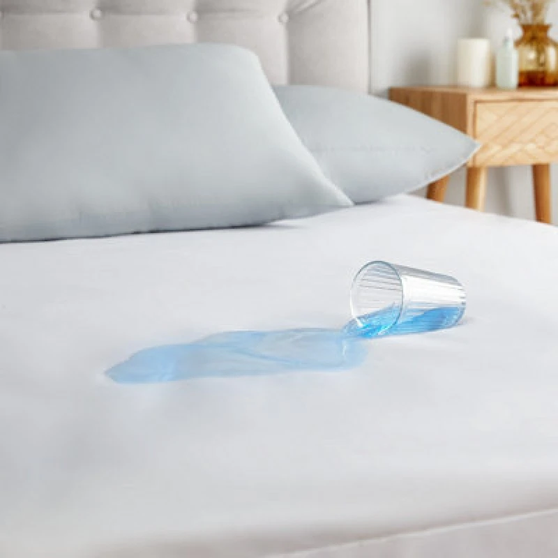 Image of Silentnight Waterproof Mattress Protector - White White RNQNQ Unisex King