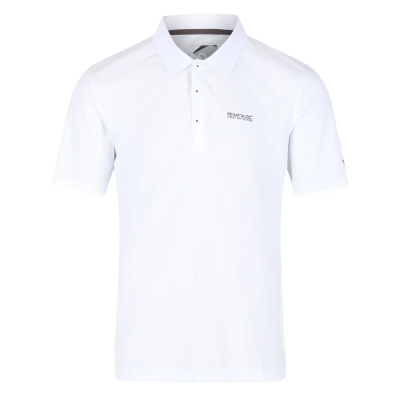 Image of Regatta Mens Maverick V Quick Drying Wicking Polo Shirt XL - Chest 43-44' (109-112cm) White REG199-900-XL
