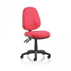 image of Trexus Luna II Lever Task Operator Chair Without Arms Burgundy Ref