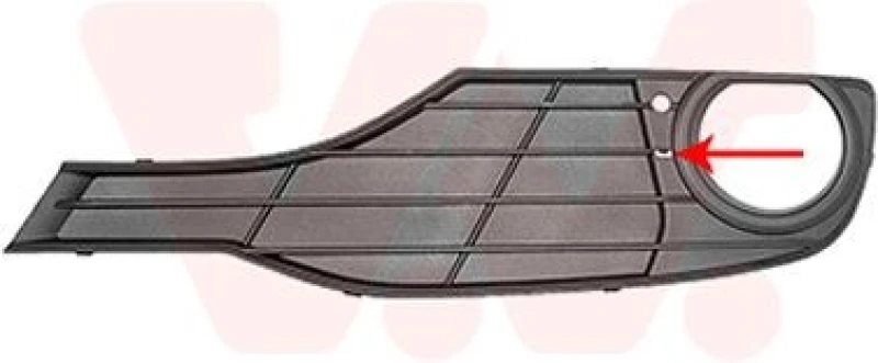 Image of VAN WEZEL Bumper grill VAN WEZEL 0670593