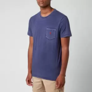 Image of Polo Ralph Lauren Mens Custom Slim Fit Jersey Pocket T-Shirt - Cruise Navy - S