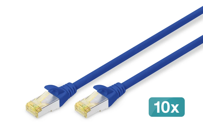 Image of Digitus CAT 6A S/FTP Patchkabel. 10 pieces