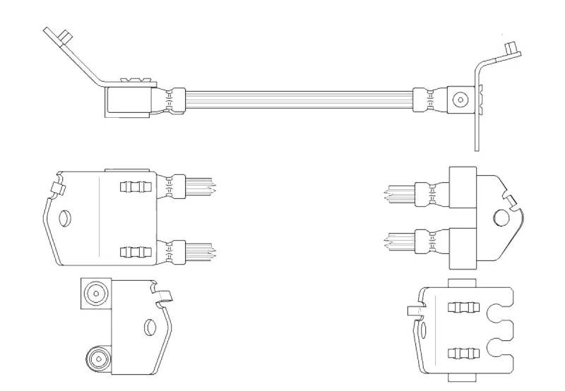 Image of K&K FT2544 Brake Hose Brake Hose (83)