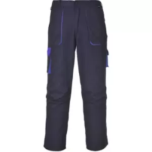 Image of Portwest Mens Texo Contrast Workwear Trousers (3XL R) (Navy) - Navy