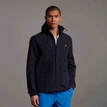Image of Mens Hooded Pocket Jacket - Dark Navy - S