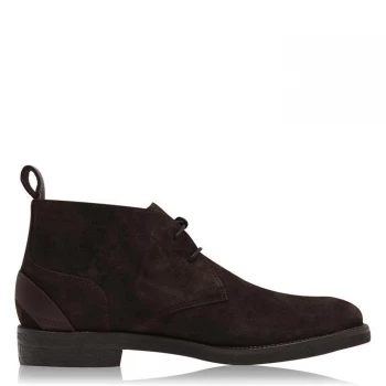 image of Reiss Reeves Desert Boots - Dark Brown