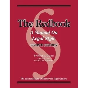 Image of The Redbook A Manual on Legal Style Spiral bound 2018
