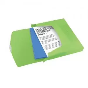 Image of Choices Translucent Box File, A4, 350 Sheet Capacity, Green - Outer Carton of 5