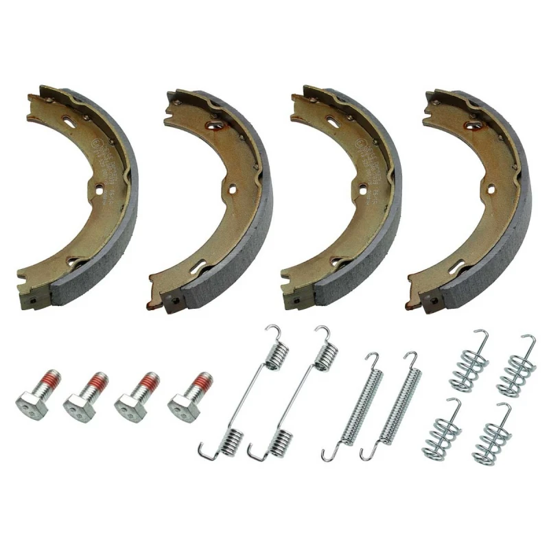 Image of MEYLE 014 533 0001/S Handbrake Shoes Original Quality, Rear Axle, with spring Brake Shoe Set,parking brake (1419)