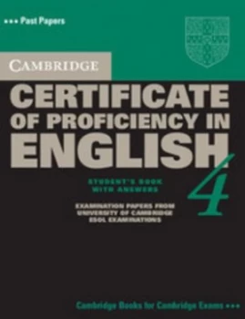 Image of Cambridge Certificate of Proficiency in English 4 with Answers by Cambridge Esol Book